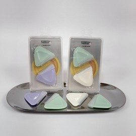 Portable Safe Triangular Eyebrow Razor 2P Mint+Beige 3ea