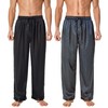TONY AND CANDICE Men’s Satin Silk Pajama Pants Long PJ