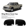 1 Pair Wing Mirror Cover Cap Left Right Door Mirror
