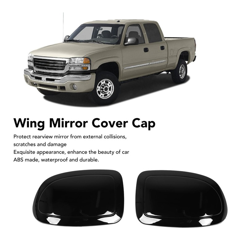 1 Pair Wing Mirror Cover Cap Left Right Door Mirror
