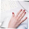 Vaguelly 2 Sheets Embossed Marguerite Nail Art Stickers for DIY