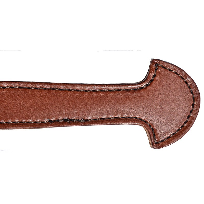 Congress Leather Pair of Brown Leather Double & Stitched Steamer