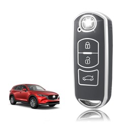 TOOMUME TOOMUME Schlsselhlle TPU, Autoschlssel Hlle Passt fr Mazda 2/3/6 M2 M3 M6 CX3 CX4 CX5 CX6 CX7 CX8 CX9 CX30 CX60 MX5 MX30 Atenza Axela, Schlsselcover Schutz Schlsselgeh?use - Smart Key