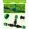 18 Pcs Drip Irrigation Fittings Kit, MSDADA Drip Irrigation System