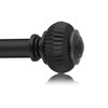 Black Curtain Rods for Windows 28 to 48 Inches 6/8