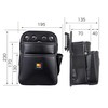 Tajima SFKBN-2S Removable System Detachable Waist Bag, 2 Tiers, Moisture