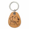 ForLeatherMore - Labrador - Genuine Leather Keychain - Pet Key Fobs, Brown, Tan, 1 Size