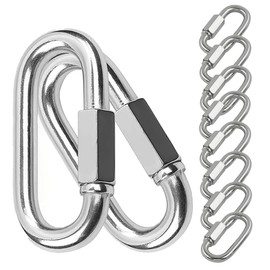 Stainless Steel Ring Catch, Ring Catch, Stainless Steel Chain Fastener, Connecting Hardware, Multi-functional Outdoor Items, For Camping and Towing, Fixed Chain Connection, Small, Mountaineering, Rust