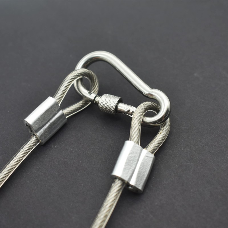 Floyutin 5 Pcs 5mm Wire 24 inch Vinyl Coated Stainless