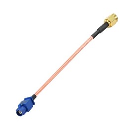 SZSAUTO Fakra C Male Blue to SMA Male Vehicle GPS Antenna Adapter Cable 6 Inch 15cm Coaxial Pigtail Cable for Car Truck SUV Stereo Head Unit GPS Navigation Receiver System GPS Tracker Modem