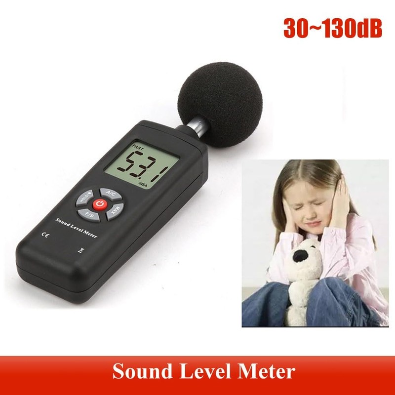 Decibel Meter, 30-130 dB Portable Digital Sound Level Meter with
