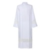 COSDREAMER Catholic Priest Alb Pleated Cross Pulpit Liturgical Cotta Vestment