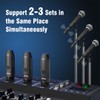 ACEMIC 2.4G Wireless Microphone Audio Transmitter and Receiver System Plug-on