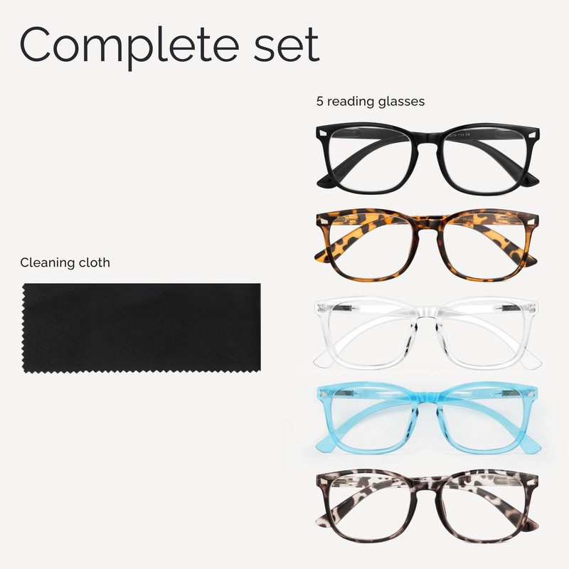 CCVOO 1.75 Reading Glasses for Women, Eye glasses, Blue Light