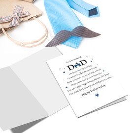Nchigedy To A Wonderful Dad Happy Father's Day Card, Thoughtful Poem Fathers Day Card from Daughter Son, Grateful Father's Day Cards Gifts, Out of All The Dads I Am So Glad You Are Mine