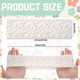 Fabric Headband,Headbands for Women's Hair,8 Pcs No-Slip Wide Floral Soft Elastic Hair Bands for Women Girls