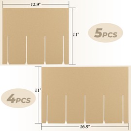 Golden State Art, 4 Sets Moving Box Glass Divider for Wine Glassware, Protect Plate Bottle Ceramic Packing, Fit for 18x14x12 Inch Box (Excluding Box)