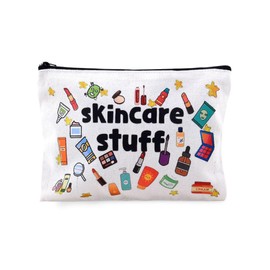 Zipper Makeup Bags for Travel Cosmetic Organizer Skincare Stuff Pouch Case for Women Girls Birthday Gifts for Sisters Daughter Besties Christmas Presents for Wife Girlfriend