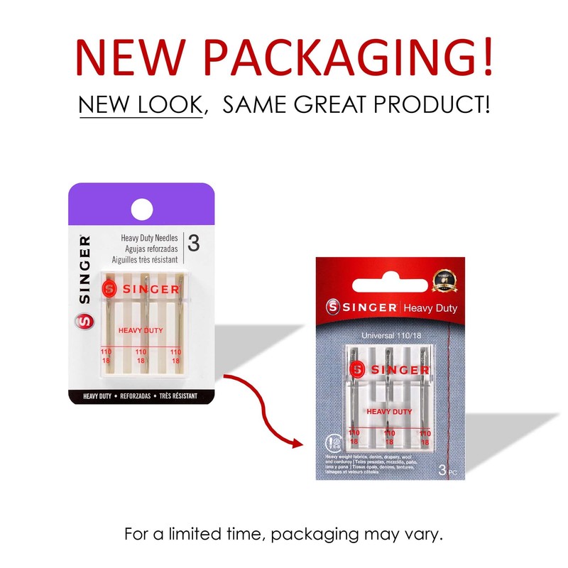 SINGER Universal Heavy Duty Machine Needles, 6-Pack