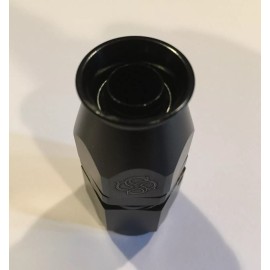 Fasster W572 -3AN / Straight Hose End / PTFE / Teflon Swivel 3 AN Fitting -3 BLACK