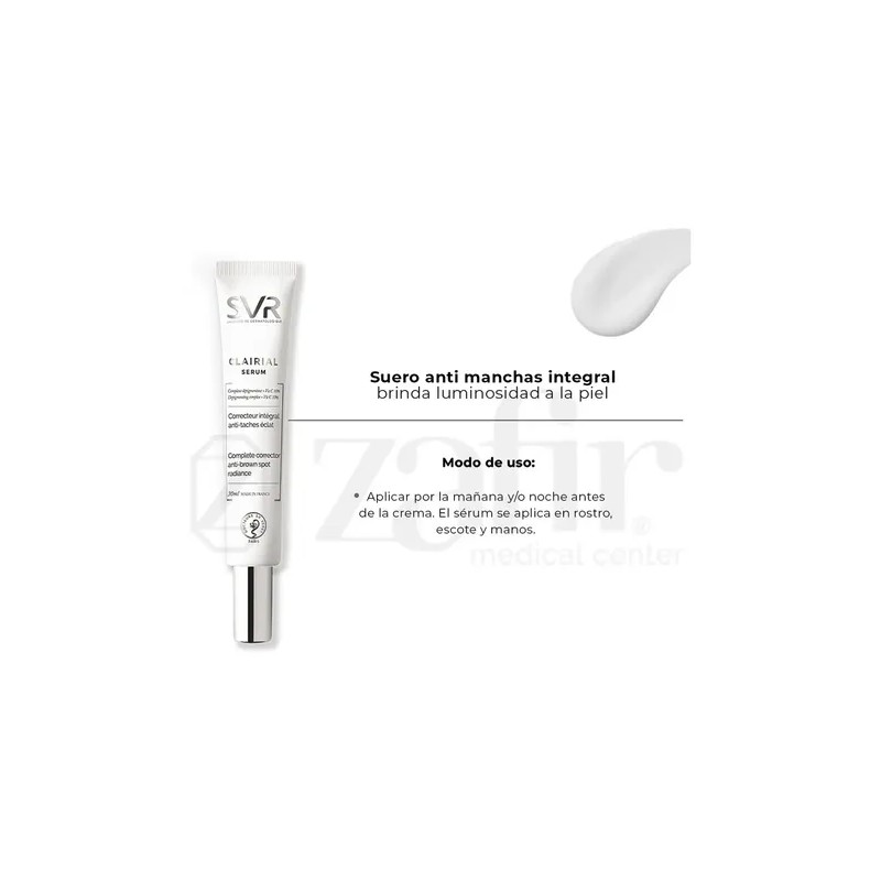 Serum Antimanchas SVR Clairial 30ml Noche Rostro Piel Sensible