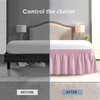 FreshCulture Full Bed Skirt, Elastic Wrap Around Bed Skirt Full