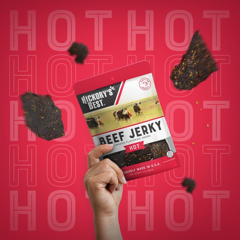 Hickory's Best Hot Beef Jerky 10 oz (Pack of 1)