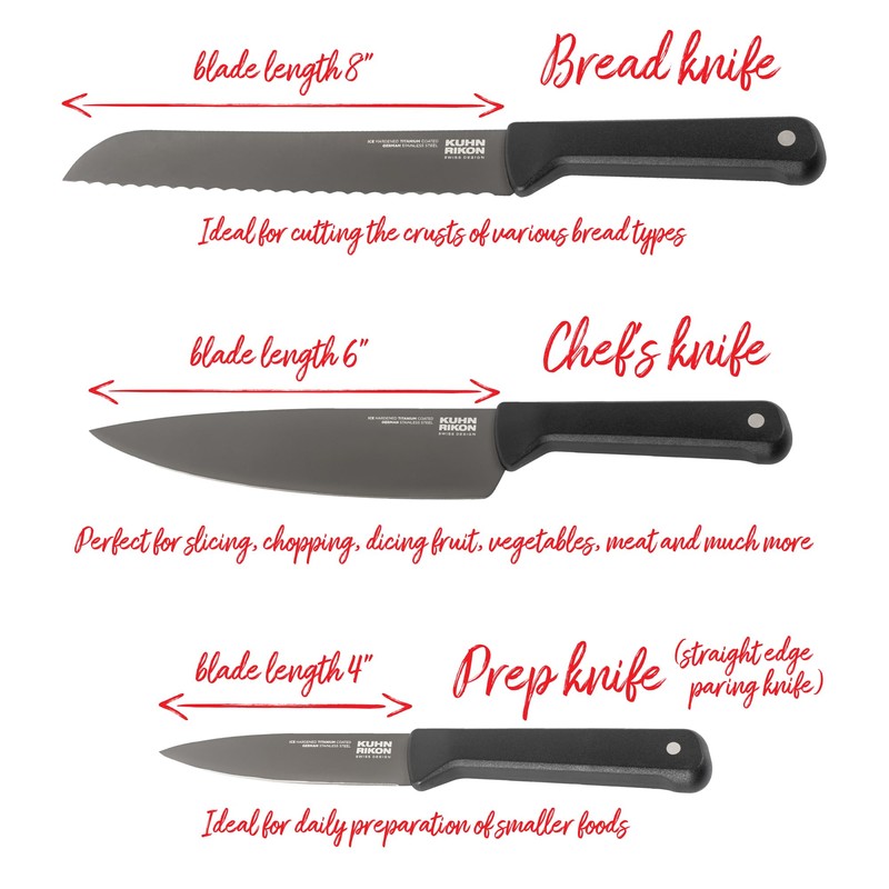 Kuhn Rikon ICED Bread Knife 7.87 Inch, Ice Hardened German