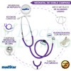 MEDSTAR | Estetoscopio Neonatal de Doble Campana (Morado)