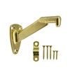 Handrail Bracket Extended Neck Design Brass, 2 Pack | HOWTOOL