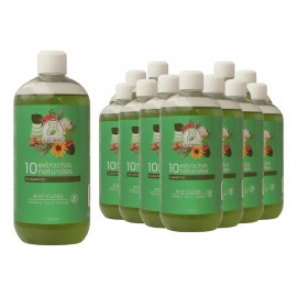 Productos Mart Mexico  Shampoo 10 Extractos Naturales Revitalizante (500ml) 12 Pack