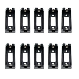 TAODAN 10pcs Black Battery Holder Case Box Clip for CR123 CR123A Lithium Battery