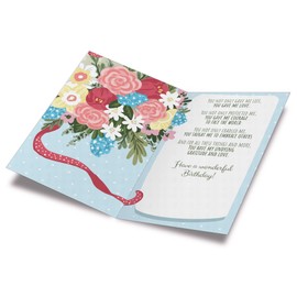 Birthday Card For Mom (Mother) Thank You | Made in America | Eco-Friendly | Thick Card Stock with Premium Envelope 5in x 7.75in | Packaged in Protective Mailer | Prime Greetings