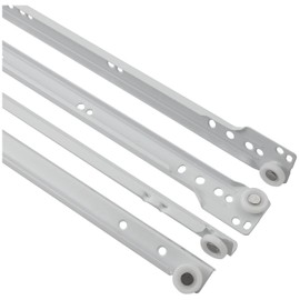 Hickory Hardware P1700/16-W 16-Inch Bottom Mount Euro Drawer Slide, White,1 Pair