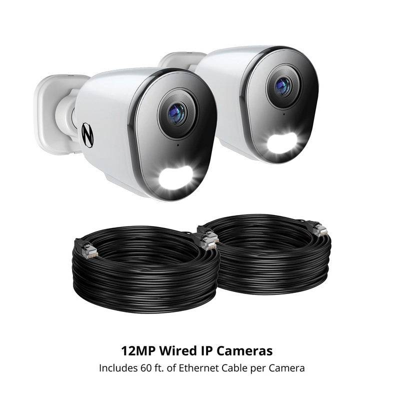 Night Owl Add On Wired IP 12MP Deterrence Camera with