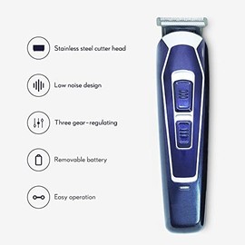Hair Clippers for Men, Cordless Trimmer Professional Hair Clippers Men Rechargeable Low Noise Barber Haircut Machine with Attachment (Color : With box)