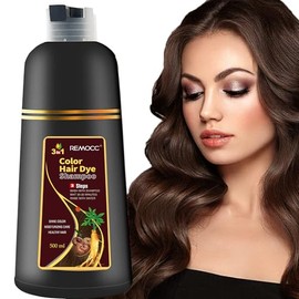 Champú 3 En 1 Para Teñir El Cabello Tinte Instantáneo Con Ingredientes Herbales Para Mujeres Y Para Mí Cubre El Cabello Gris Y Blanco En Minutos(500 Ml 176 Onzas Líquidas)
