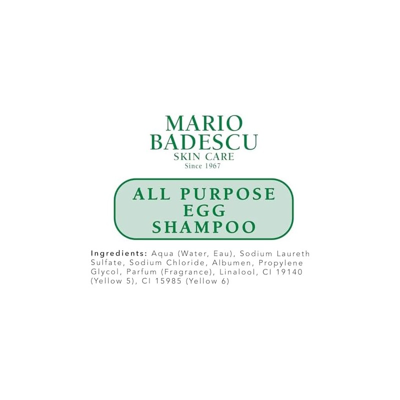 Mario Badescu shampoo de huevo multiusos para todo tipo de