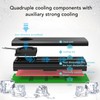 M.2 NGFF NVME SSD Heatsink Quadruple Heat Dissipation 5V Fan