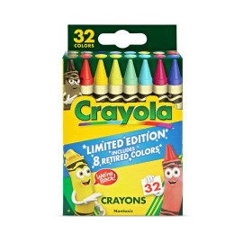 Crayola Limited Edition 8 Retired Colors, 32 Pack, New Assortment