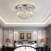 Saint Mossi Modern K9 Crystal Raindrop Chandelier Lighting Flush Mount