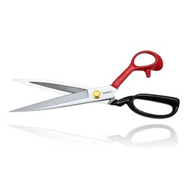 TONMA Tijeras de tela [fabricadas en Japón] Tijeras de costura profesionales de 12 pulgadas para corte de tela, tijeras comerciales de acero inoxidable resistentes para tapicería de piel, tapicería de