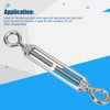 10pcs Eye and Eye Turnbuckle Wire Tensioner Strainer Stainless Steel
