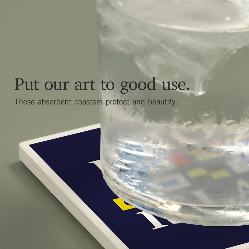 Rhode Island, Nautical Flags (Absorbent Ceramic Coaster, Single, Cork Back,