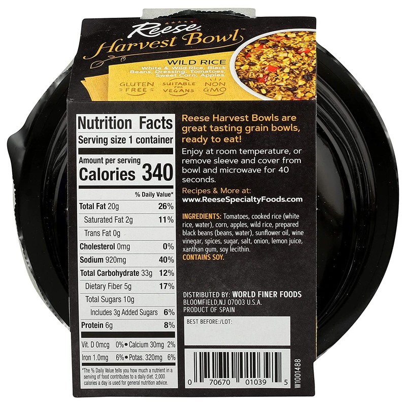 Reese Wild Rice Harvest Bowl | Black Beans, Tomatoes, Corn