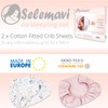 Selemavi Next to Me Crib Sheets - 2pcs Baby Crib