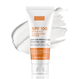 Sunscreen Spf 100 - Face Sunscreen - Waterproof Moisturiser with Spf 100 - UVB/UVA Protection Sun Cream - Factor 100 Sun Cream anti Wrinkle Prevent Sunburn&Taning 50g