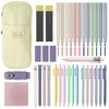 Dacono School Supply Set with Stationery Case, Pastel Highlighters, Gel