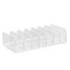 NOLITOY Acrylic Eyeshadow Palette Makeup Organizer, 7-Section Makeup Palette Organizer,