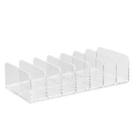 NOLITOY Acrylic Eyeshadow Palette Makeup Organizer, 7-Section Makeup Palette Organizer, Vanity Organizer Storage for Cosmetic Accessories, Eye Shadow, Sunglasses, CD Holder
